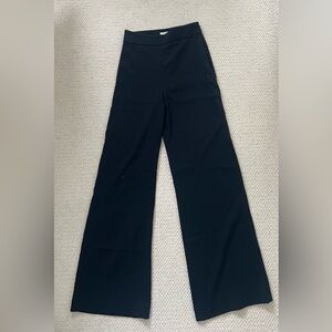 Babaton Wide Leg Black Dress Pant